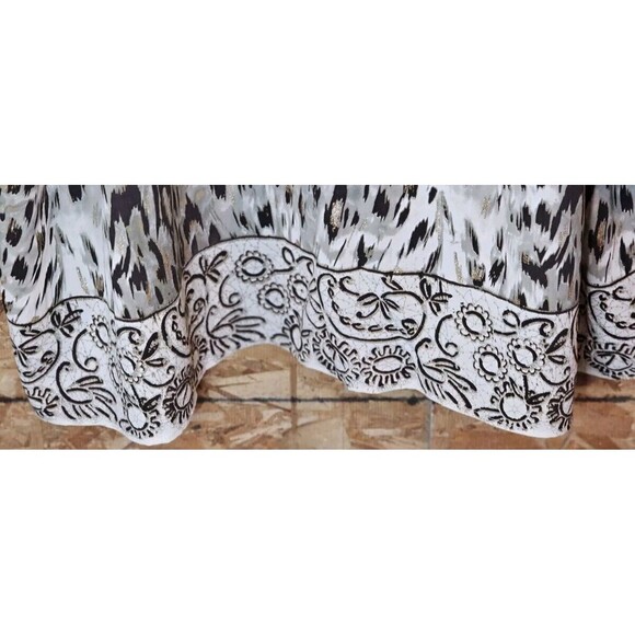 Maggie Barnes Womens Leopard Print Blouse 5x (34/36W) - Vintage - Picture 6 of 8